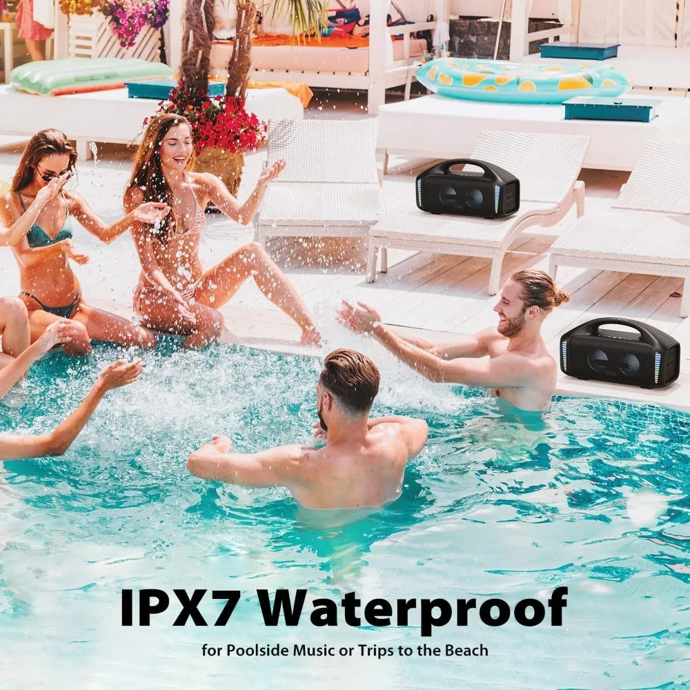 StormBox Blast 90W Bluetooth Speaker - XBass IPX7 Waterproof & LED