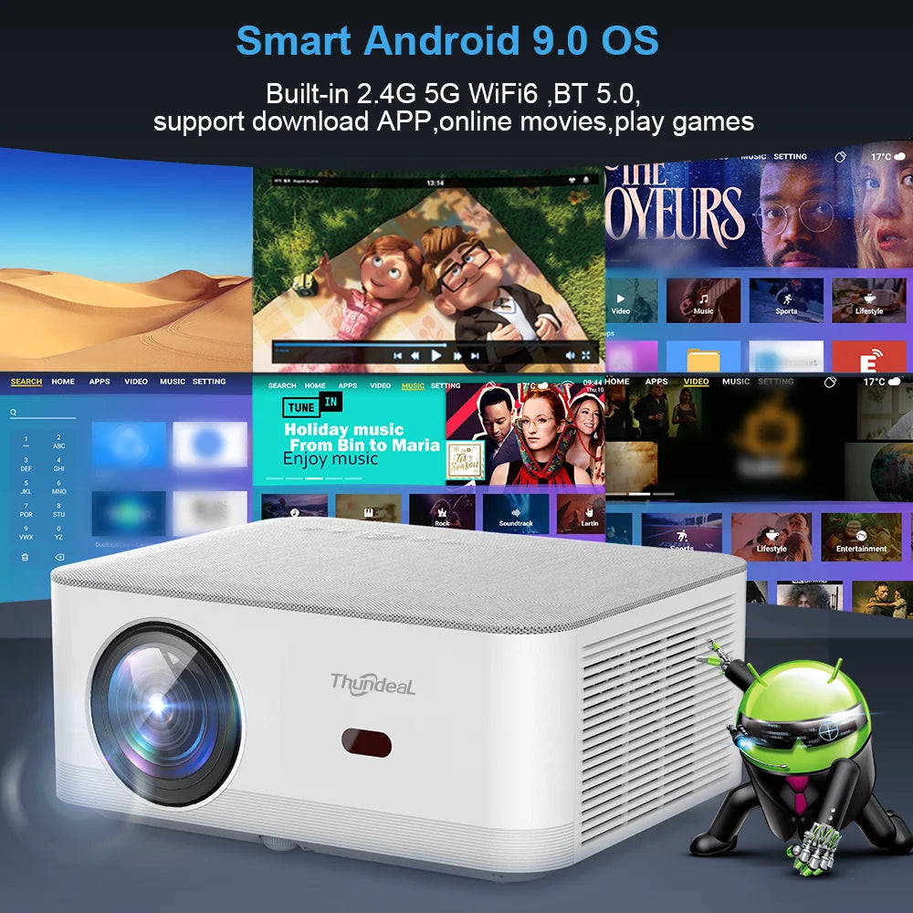 ThundeaL TD92 Pro Smart Projector - Native 1080P Full HD Home Cinema