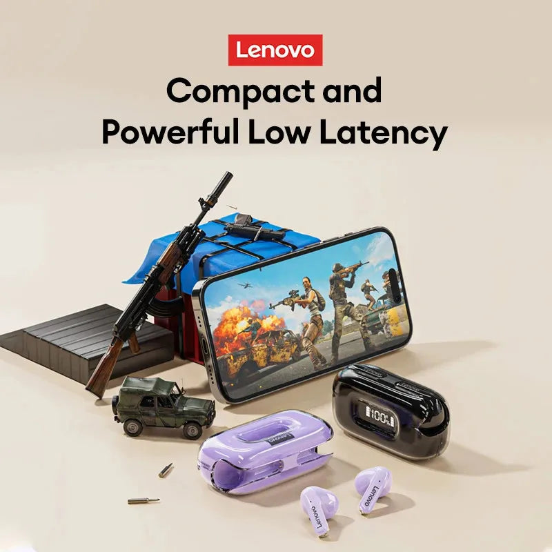 Lenovo X15 II TWS Earbuds - Bluetooth 5.3, 250mAh, 24H, A/V Sync