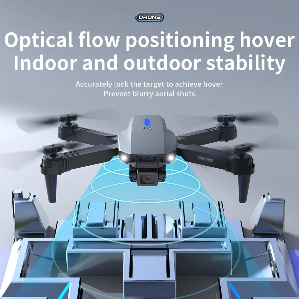 KBDFA E88 4K Foldable RC Drone 2025 - 1800mAh, Wide Angle & App Control