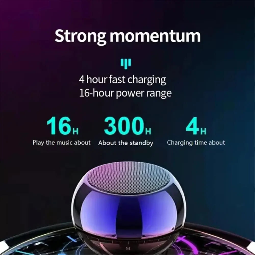 Portable Metal Bluetooth Speaker - Heavy Bass Mini Outdoor Audio