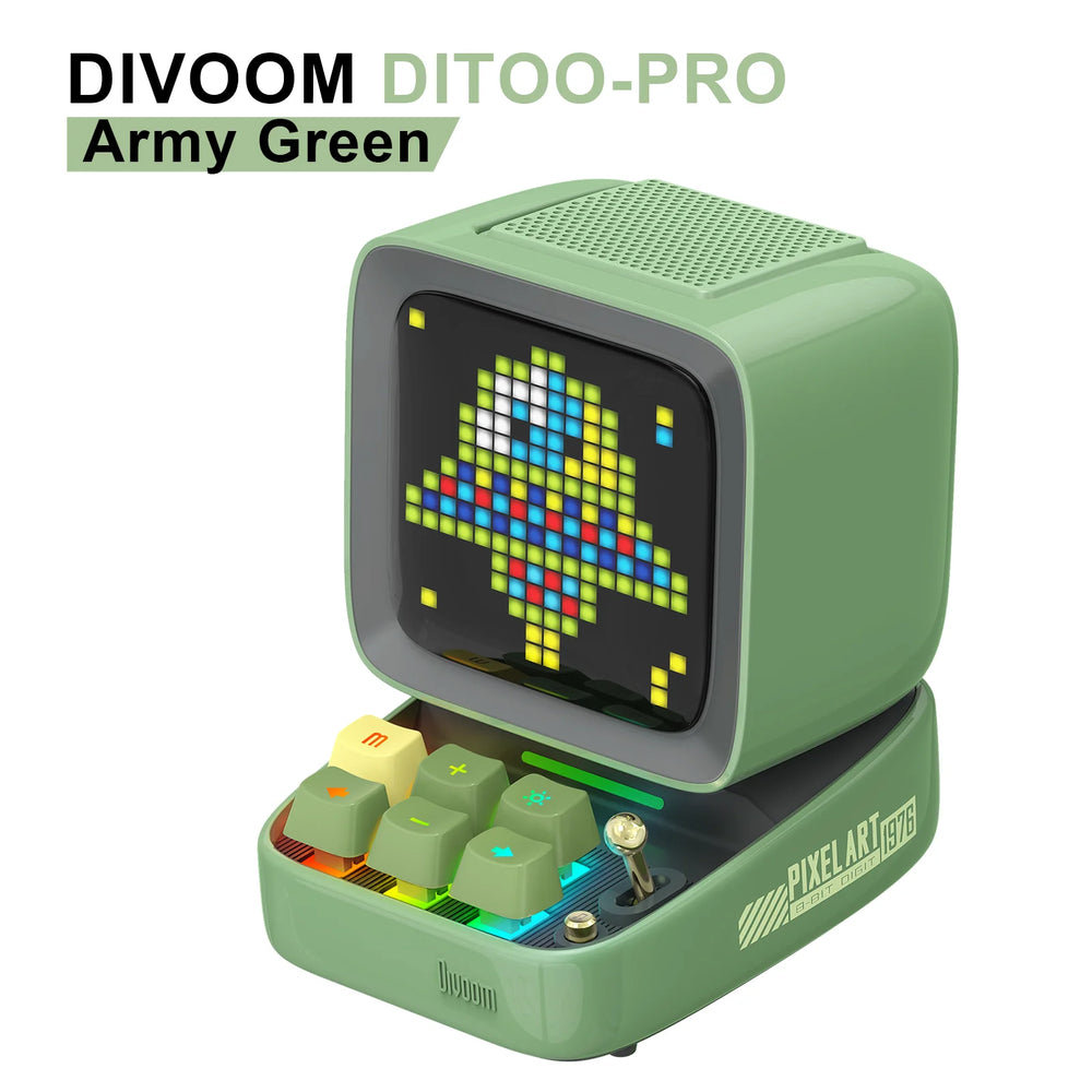Divoom Ditoo-Pro Pixel Art Bluetooth Speaker - 5000mAh, DIY LED & Clock