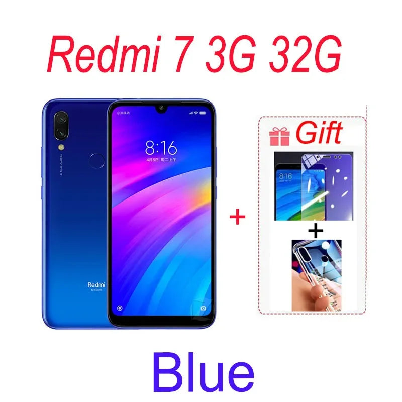 Xiaomi Redmi 7 Global ROM - 4GB/64GB, 6.81-Inch, 4000mAh, Rear Fingerprint
