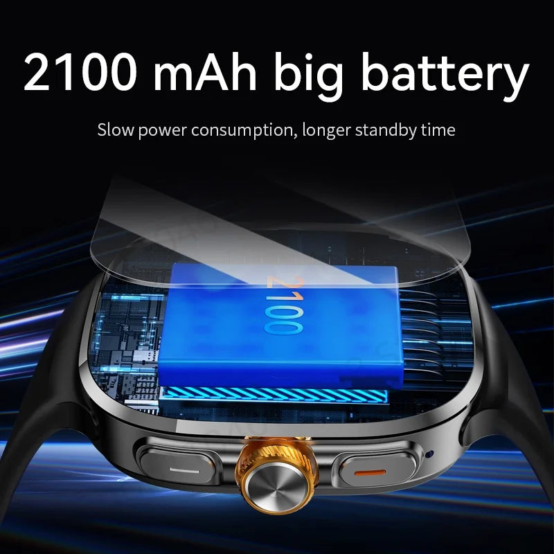 M99 5G Smartwatch - 2.4" AMOLED, 900W Rotating Camera, 2100mAh NFC GPS