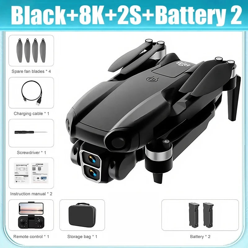 A888 Pro 4K/6K Drone - ESC Dual Camera, Optical Flow, 3-Side Avoidance