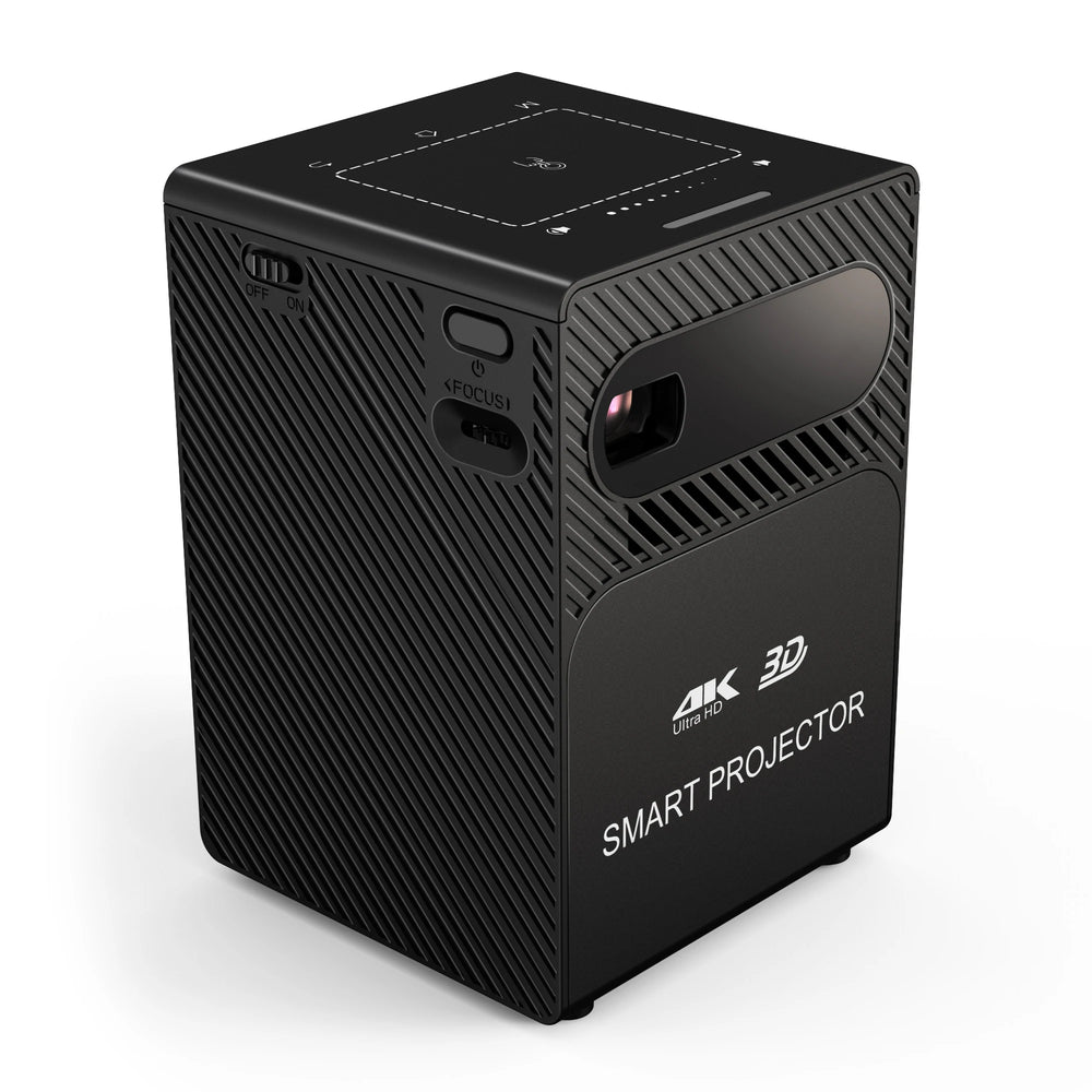 P09-II Mini DLP Smart Projector - 4K Support, WiFi, Battery Powered