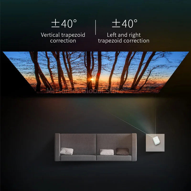 Wanbo T2 Max Portable Projector - 1080P Support with Vertical Correction