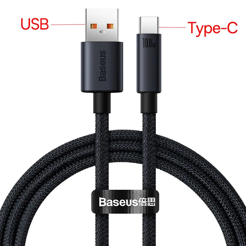 Baseus Type-C to Lightning Braided Cable - 3A Fast Charge, CE/FCC/RoHS