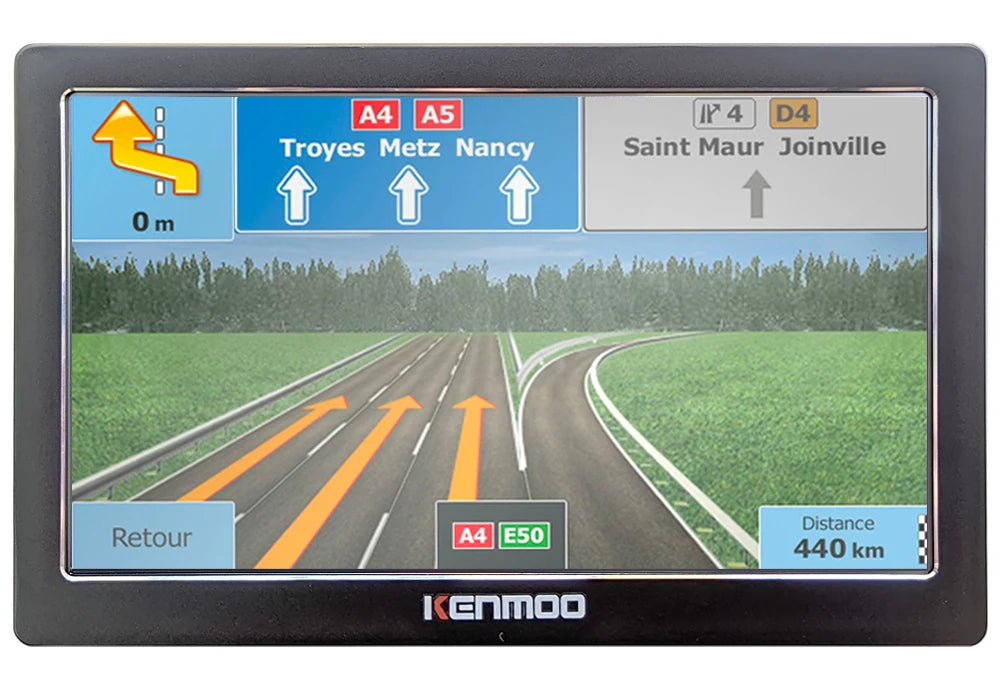 KKENMOO 7-Inch HD GPS Navigator 2026 - 512MB RAM, 8GB, Europe/Russia Maps