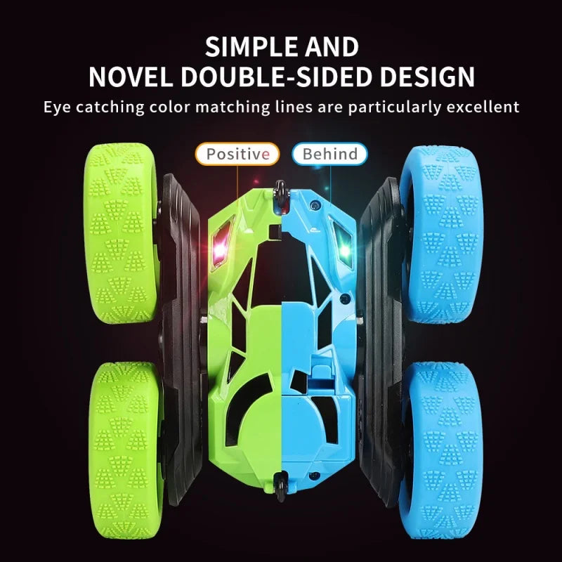 4WD Double-Sided Stunt RC Car - 360 Degree Flipping Action