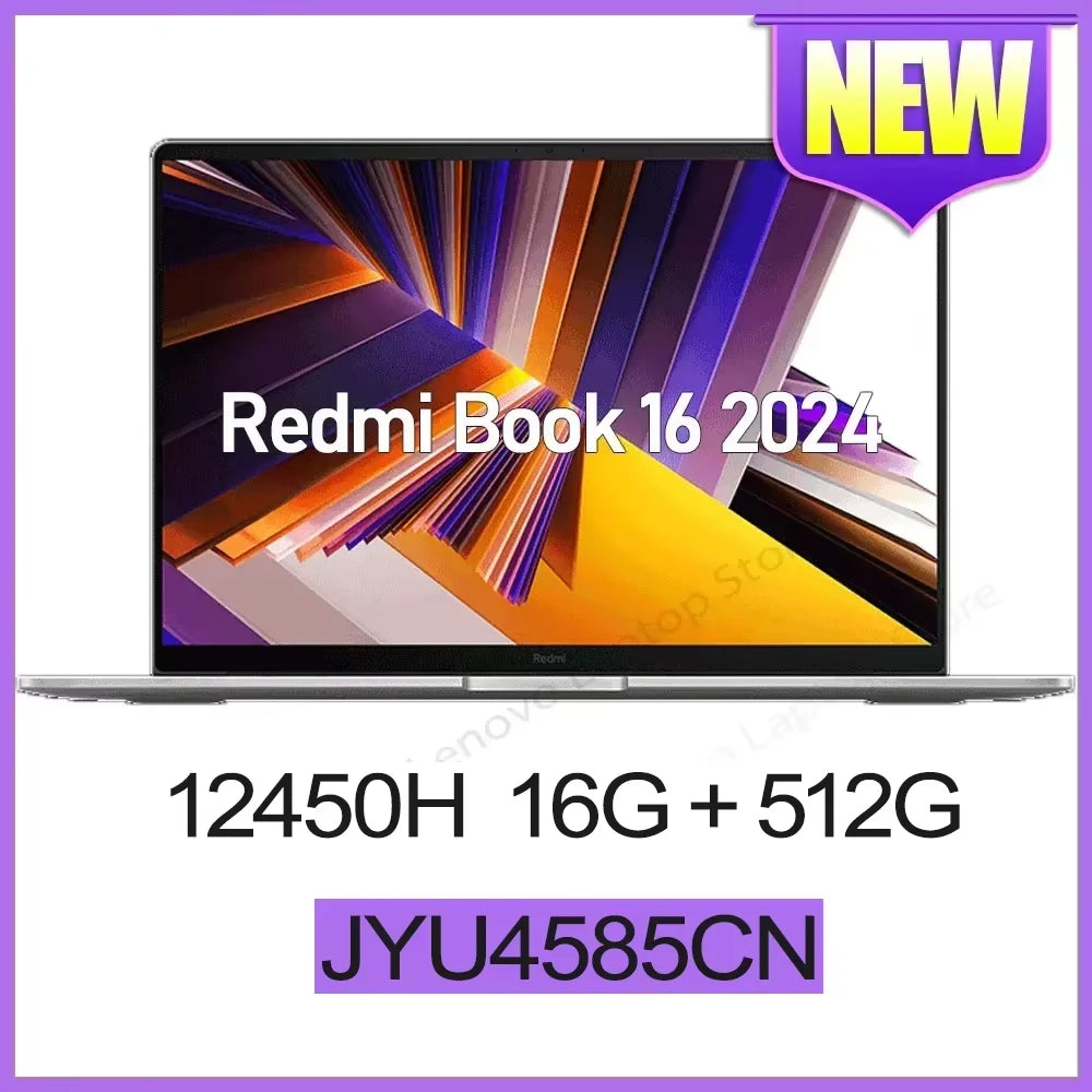 Xiaomi RedmiBook 16 2024 - Intel i5-12/13th Gen, 16GB, 512GB, 1920x1200