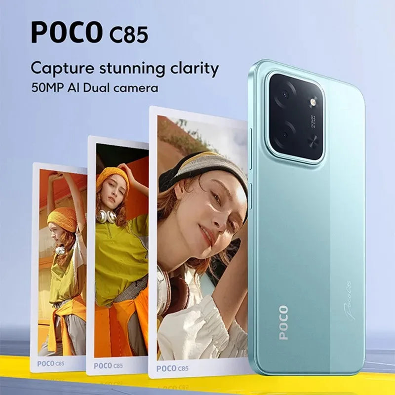POCO C85 Global - Helio G81-Ultra, 6.9" 120Hz, 6000mAh, 33W, 50MP & NFC