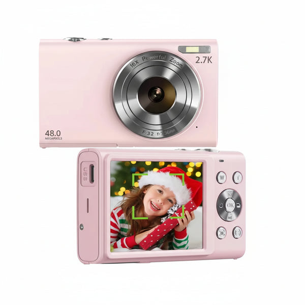 STUOGYUM 4K 48MP Autofocus Vlog Camera - 2.8-Inch Screen, 4.5-54mm Zoom