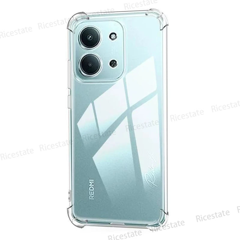 Ricestate Clear Shockproof Silicone Case - Xiaomi Redmi 9C-15C Series