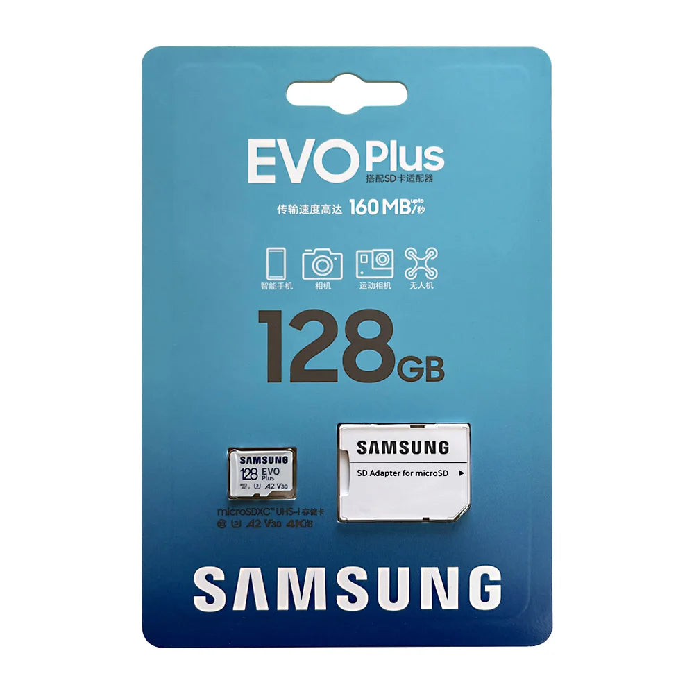Samsung EVO Plus/PRO Plus/PRO Ultimate microSD - Class 10 A2 U3 4K UHD