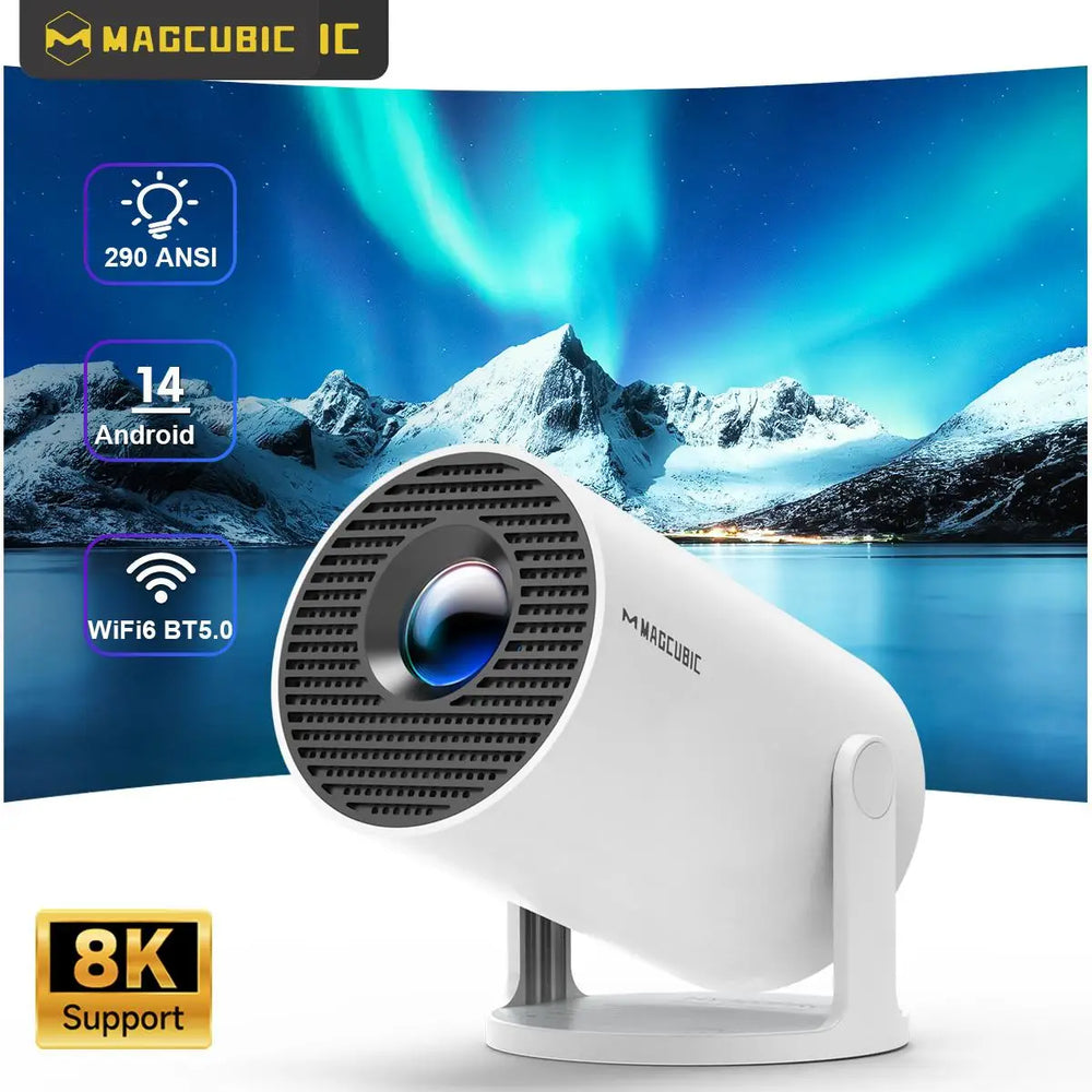 Magcubic HY300 Pro Smart Projector - Android 14, WiFi 6, 720P