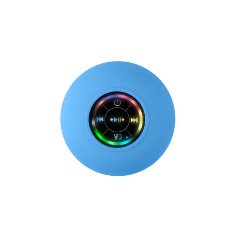 OZKVVM Waterproof Shower Bluetooth Speaker - LED, Suction Cup & 3D Surround