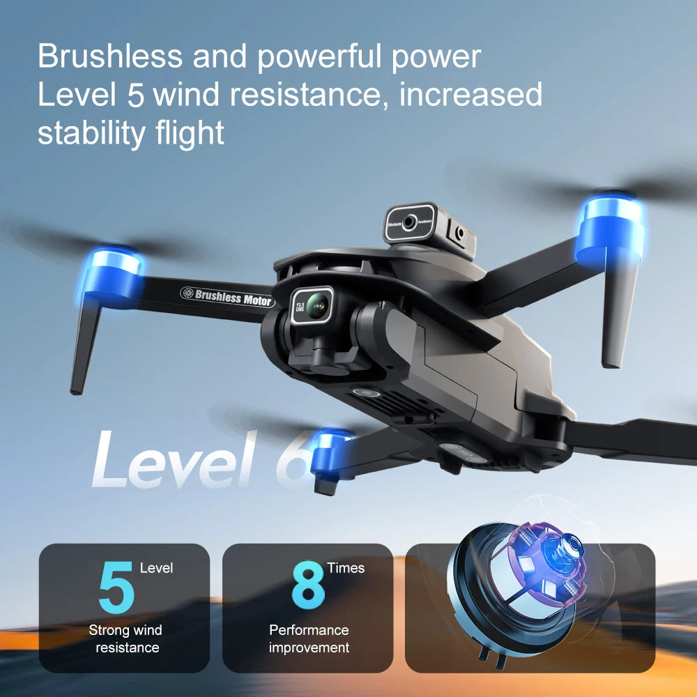 V168 Pro MAX GPS Drone 2025 - 8K, 360° Avoidance, Brushless, 5G FPV Screen
