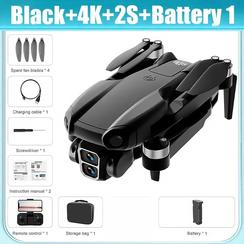 A888 Pro 4K/6K Drone - ESC Dual Camera, Optical Flow, 3-Side Avoidance