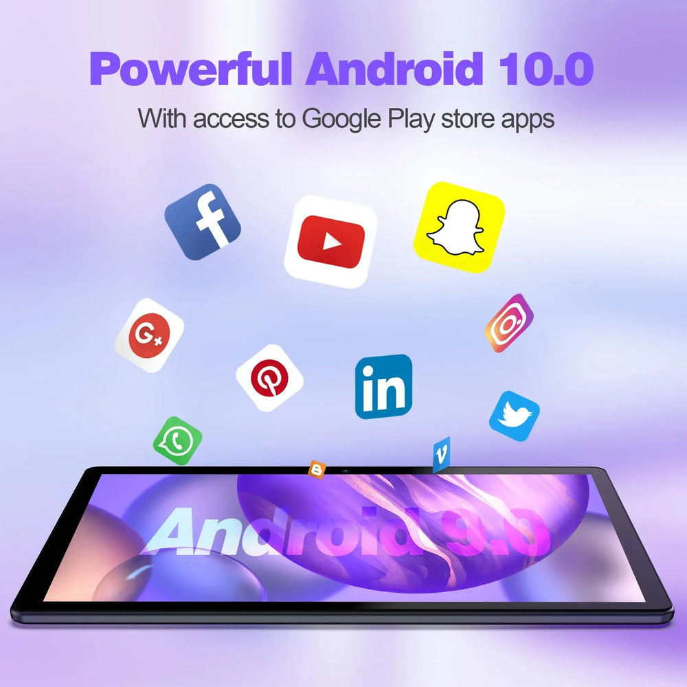 PRITOM 10-Inch Android 13 Tablet - 64GB, 6000mAh, 3G SIM & GPS