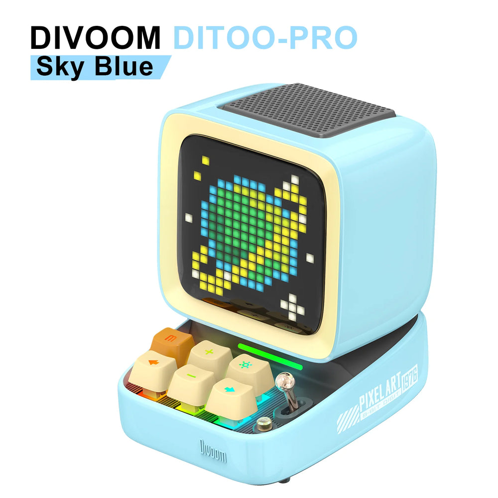 Divoom Ditoo-Pro Pixel Art Bluetooth Speaker - 5000mAh, DIY LED & Clock