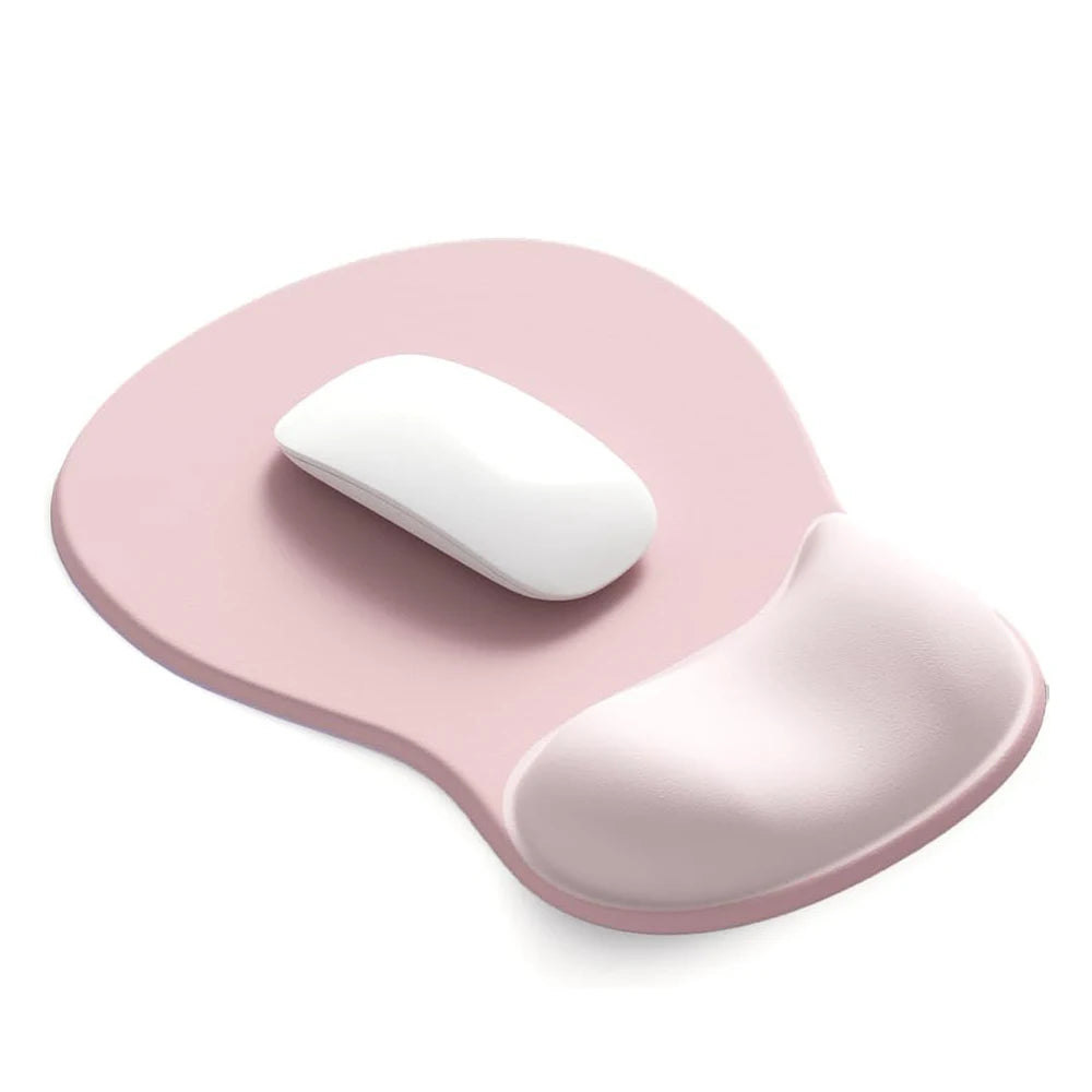 Gel Wrist Rest Ergonomic Mouse Pad - Non-Slip PU Base for Pain Relief