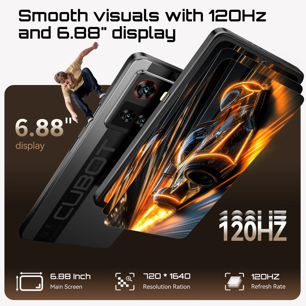 Cubot X100 5G Smartphone - Dimensity 7025 6nm, 16GB, 256GB, 64MP, 5100mAh