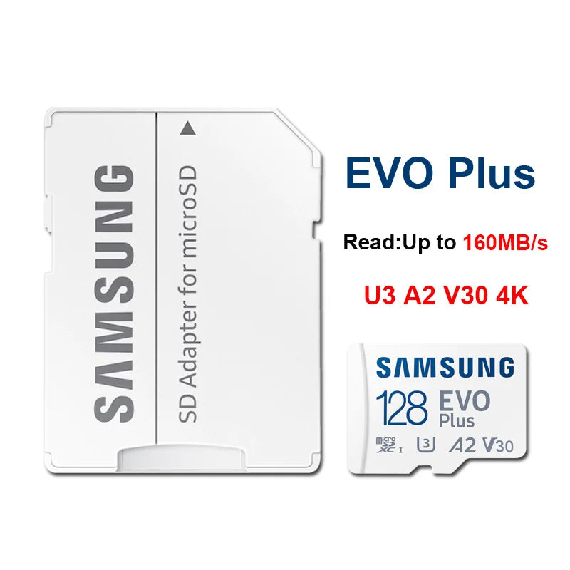 Samsung EVO Plus/PRO Plus/PRO Ultimate microSD - Class 10 A2 U3 4K UHD