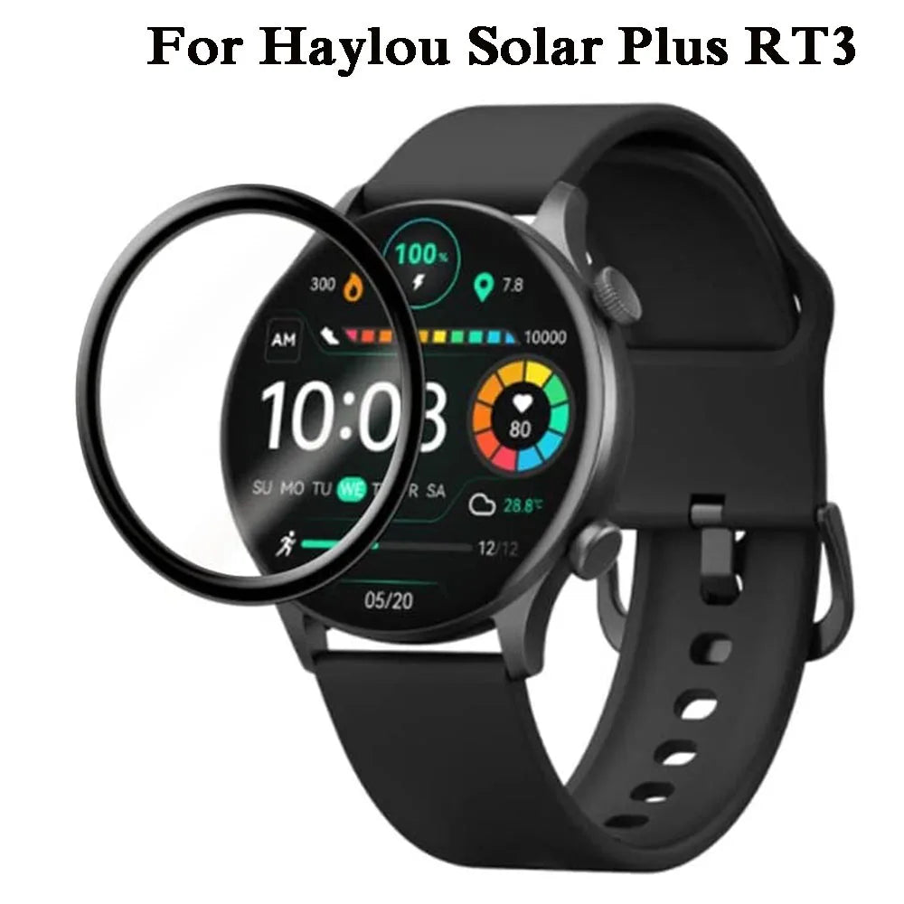 Haylou Solar Plus RT3 Hydrogel Screen Protector - Full Clear TPU 3D Flexible