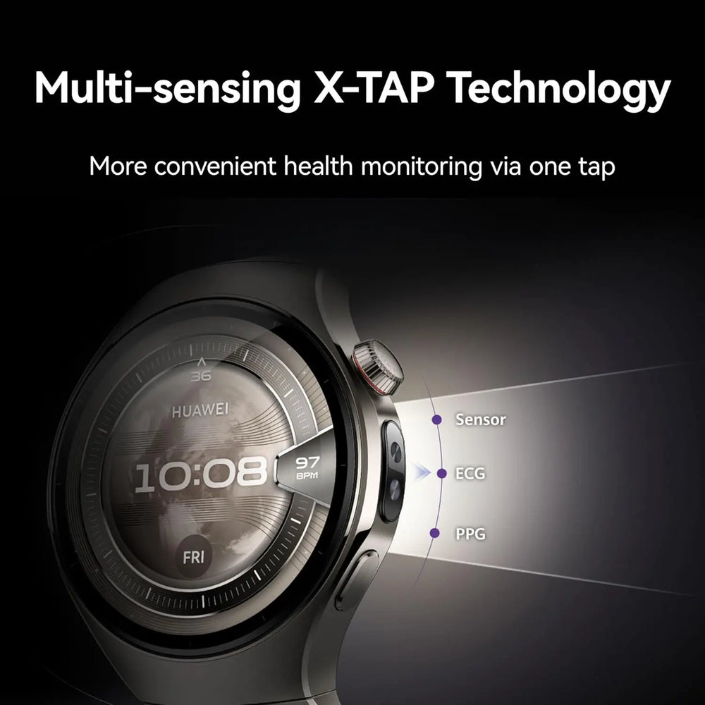 HUAWEI WATCH 5 eSIM Smartwatch - X-TAP Multi-Sensing, Health MOT & SpO2