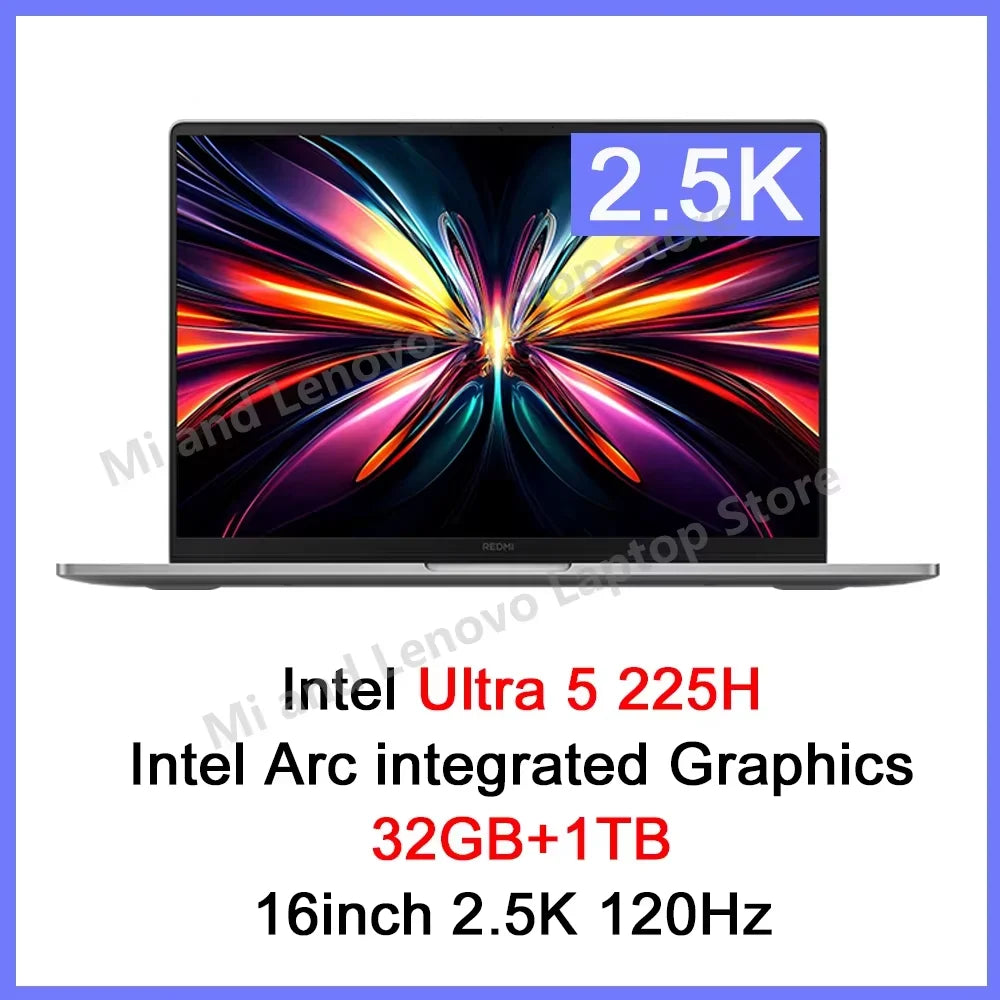 Xiaomi RedmiBook Pro 16 2025 - Ultra5-225H/Ultra7-255H, 32GB, 2.5K/3.1K Display