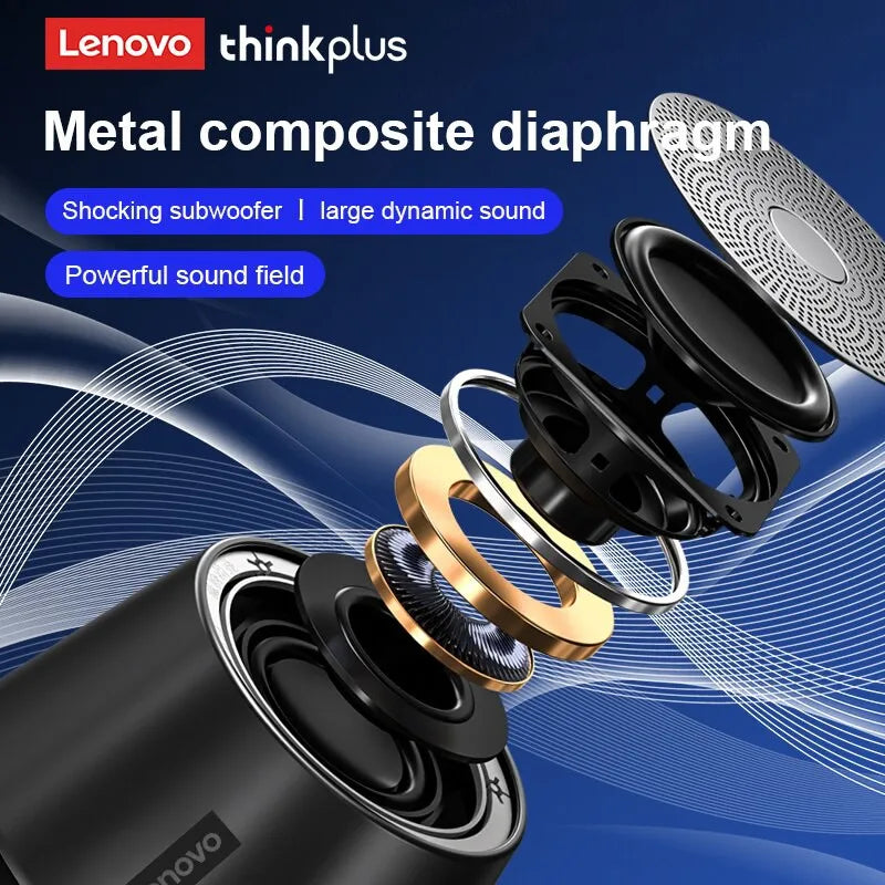 Lenovo K3 Pro Bluetooth 5.0 Speaker - 1200mAh, 2.0 Stereo Metal Cabinet