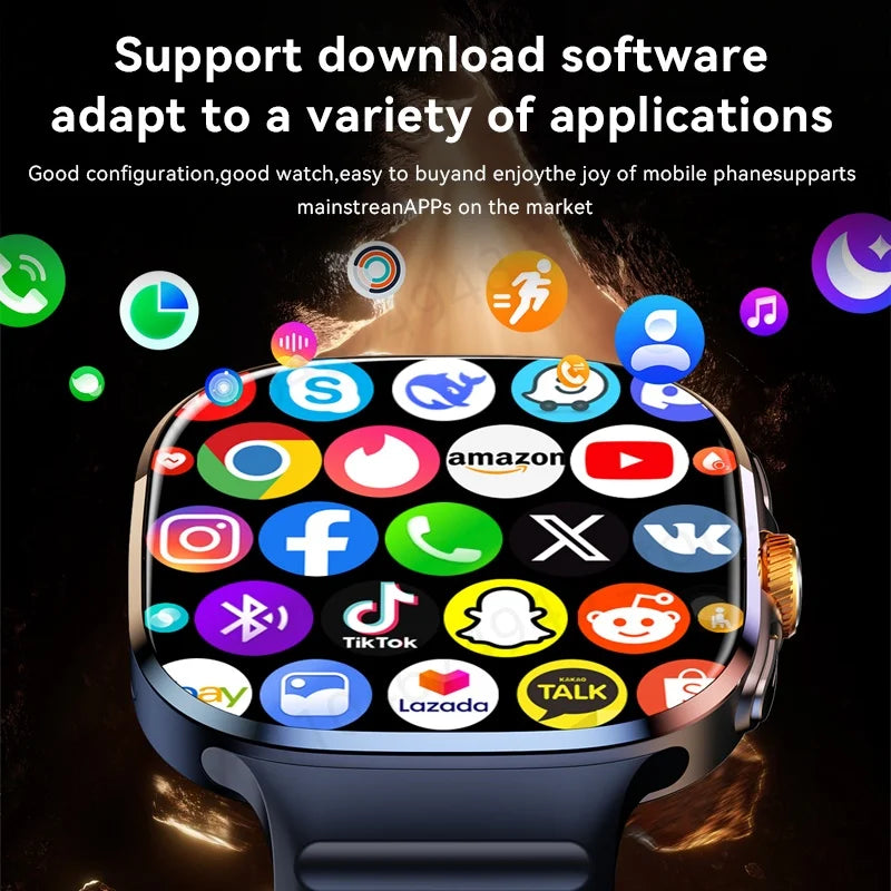 M99 5G Smartwatch - 2.4" AMOLED, 900W Rotating Camera, 2100mAh NFC GPS