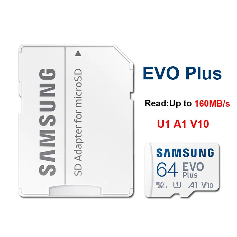 Samsung EVO Plus/PRO Plus/PRO Ultimate microSD - Class 10 A2 U3 4K UHD