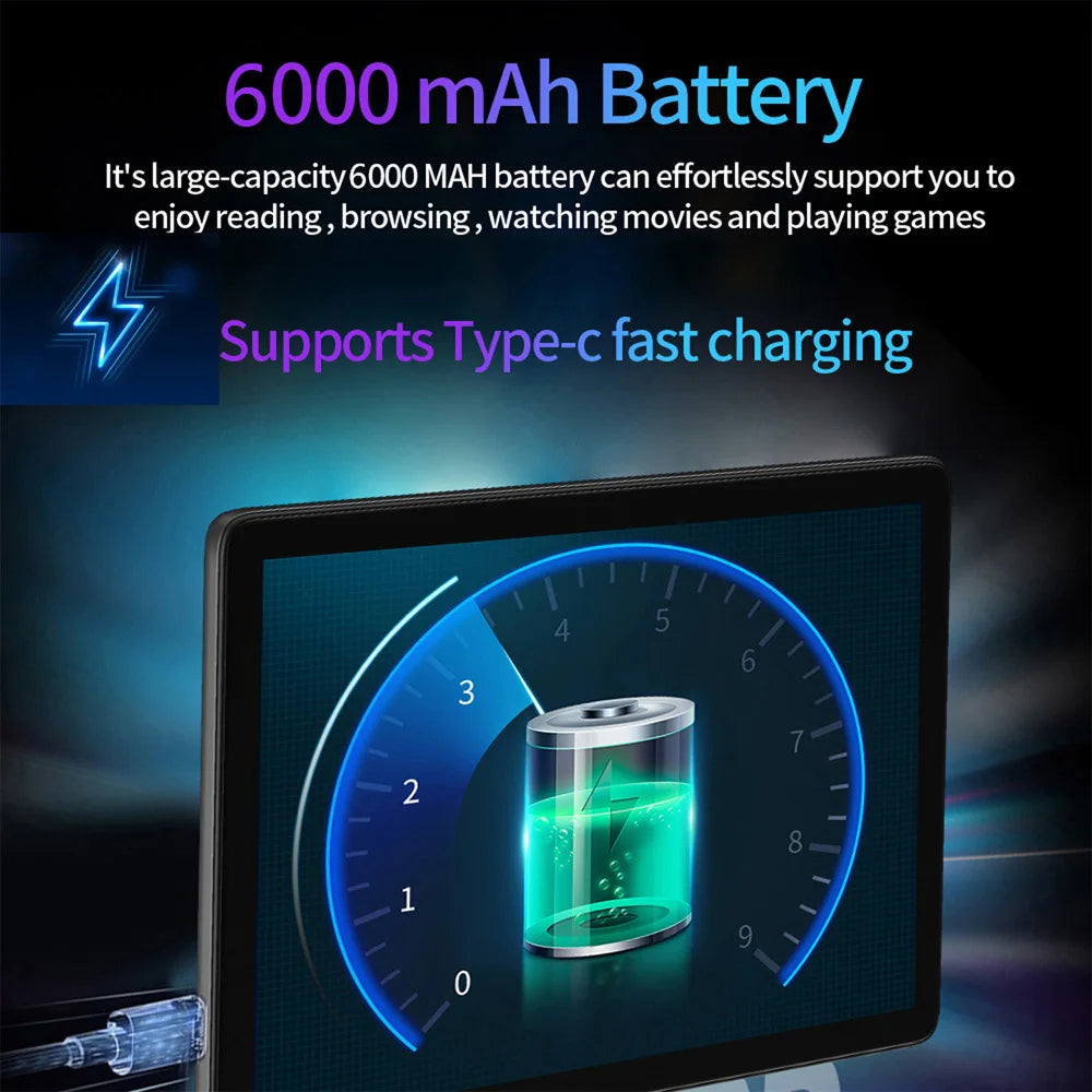 BDF 10.1-Inch Android Tablet - 8GB RAM, 256GB, 4G Network & AI Speed-Up