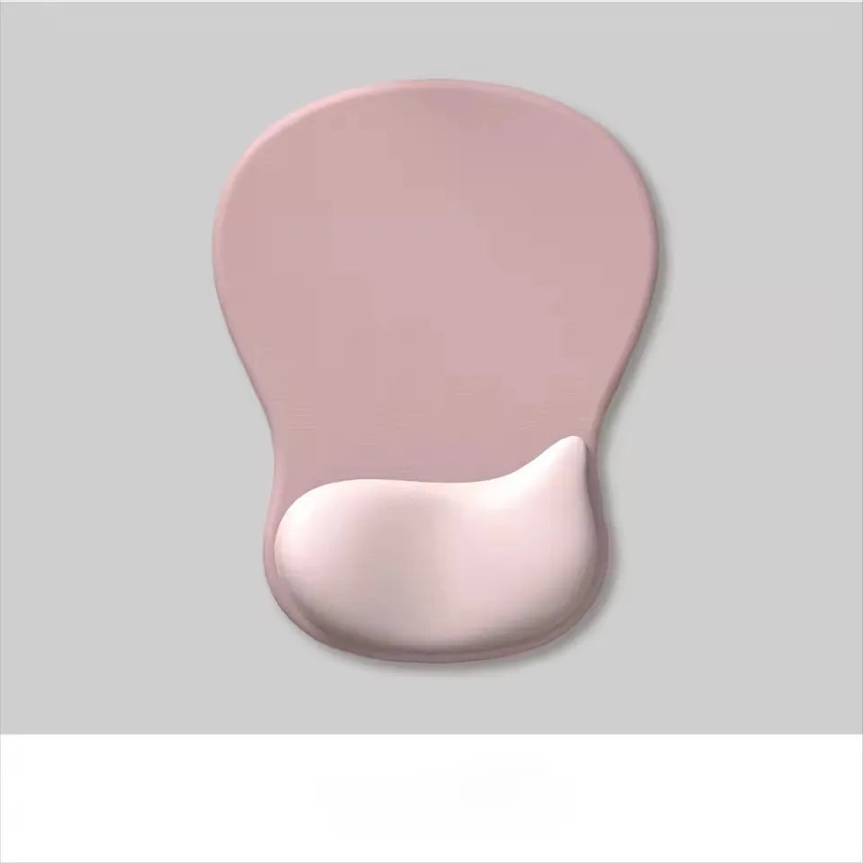 Gel Wrist Rest Ergonomic Mouse Pad - Non-Slip PU Base for Pain Relief
