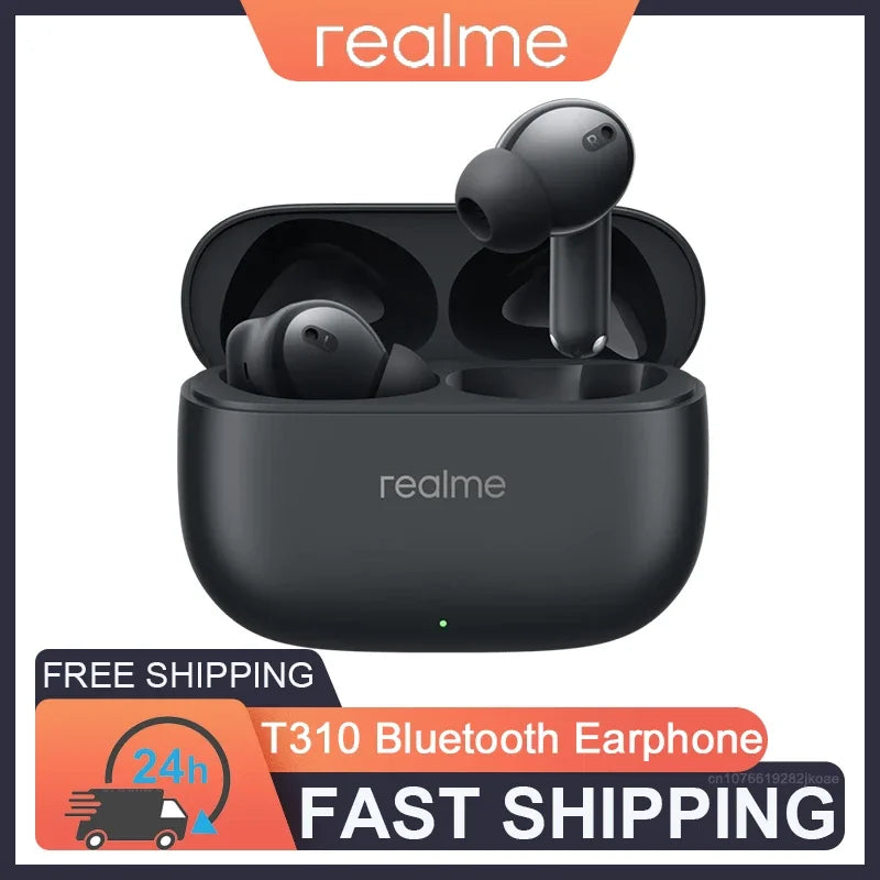 realme Buds T310 ANC Earphones - 46dB, Bluetooth 5.4, 12.4mm, 480mAh