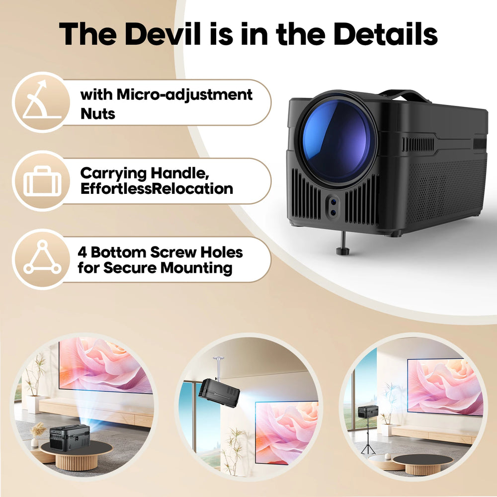 Magcubic HY450 C Auto Focus Projector - 900ANSI Native 1080P