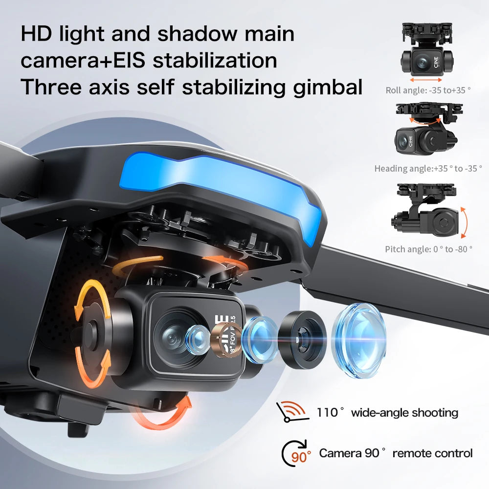 S-X1 MAX 4K GPS Drone - 3-Axis Gimbal, Brushless, 5G WiFi, 7.4V 1500mAh