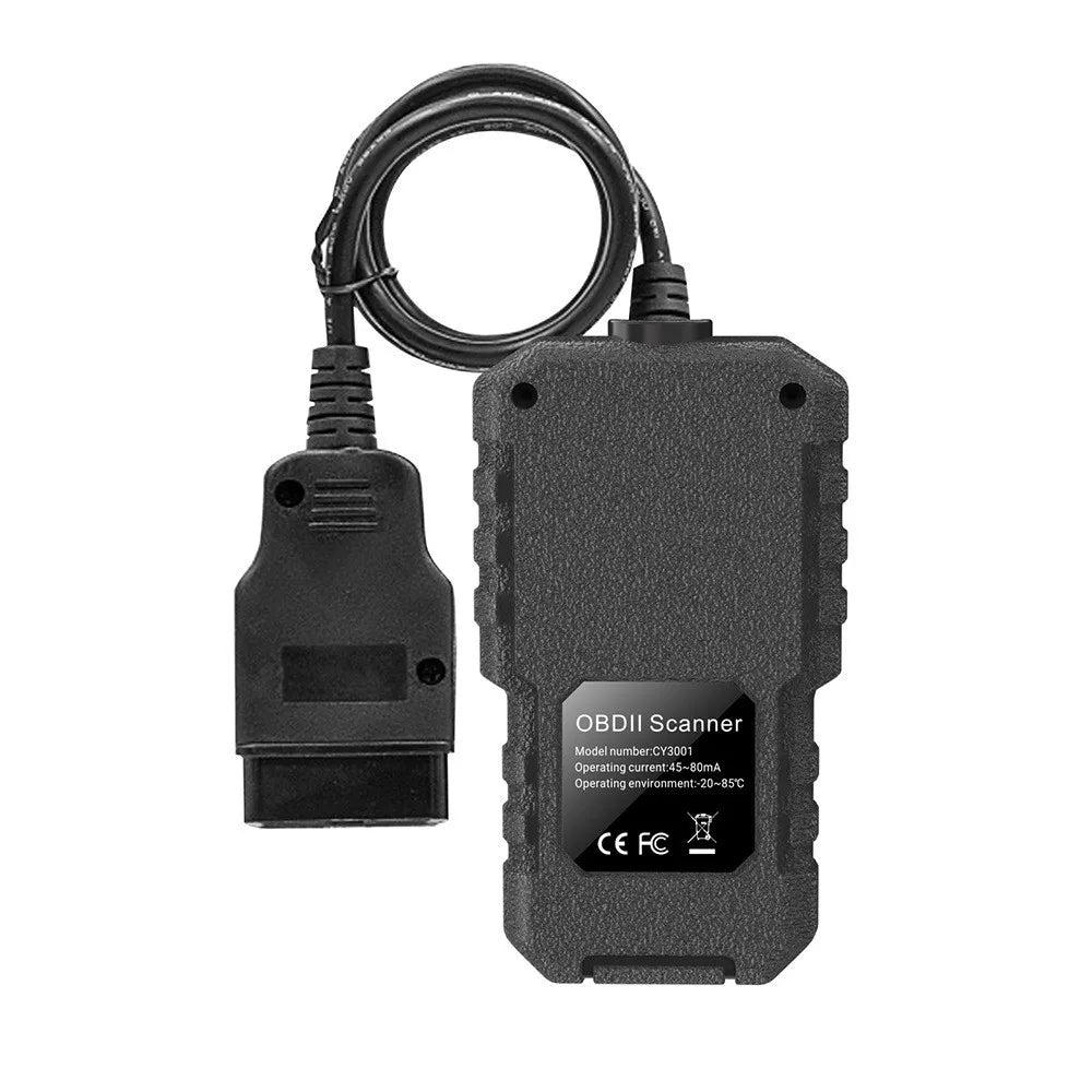CY3001 OBD2 Scanner Diagnostic Tool - Engine Fault Code Reader & Voltage Test