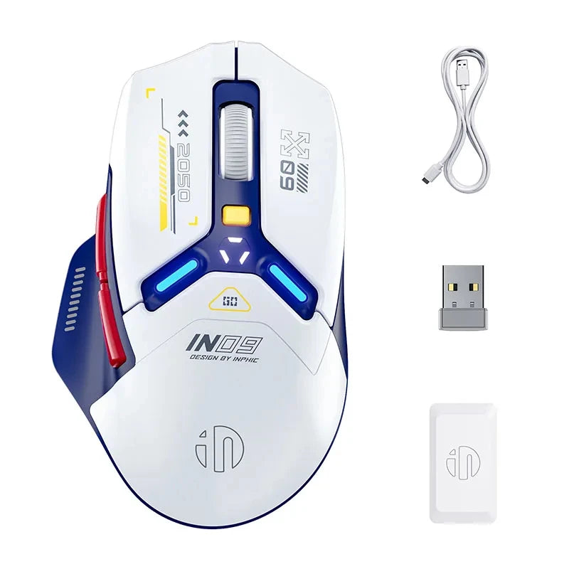 Inphic IN9 PAW3311 Wireless Gaming Mouse - 12000 DPI, Bluetooth & RGB