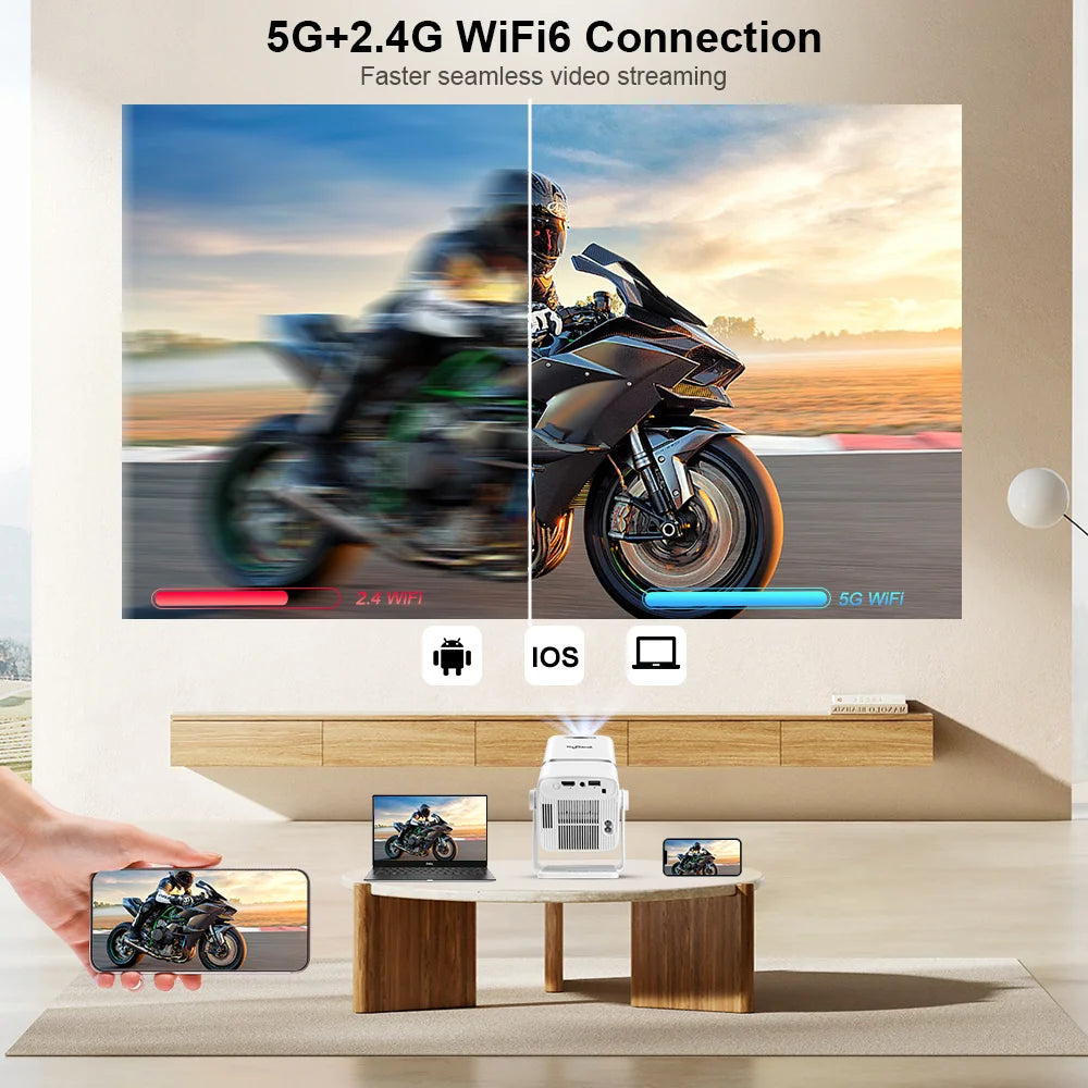 ThundeaL TD90 Smart Mini Projector - Native 1080P WiFi Home Theater