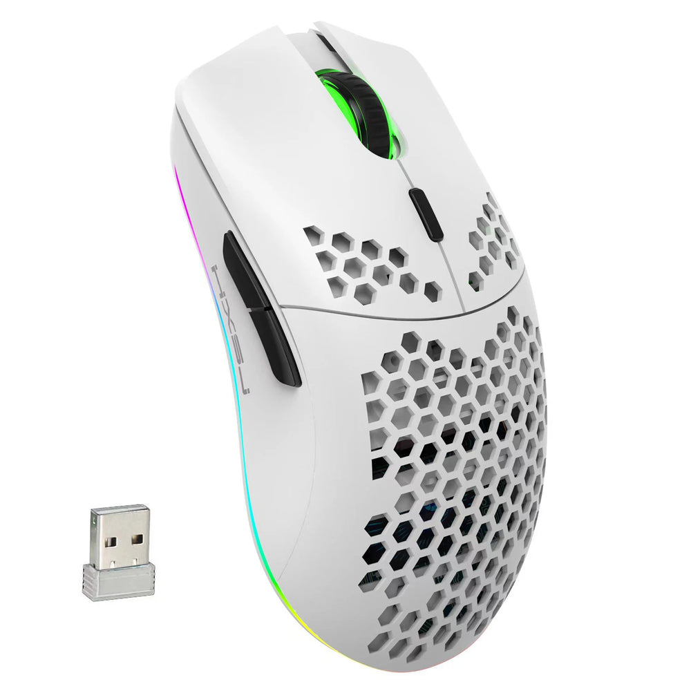 HXSJ T66 RGB 2.4G Wireless Gaming Mouse - 3600 DPI, 6 Buttons Rechargeable
