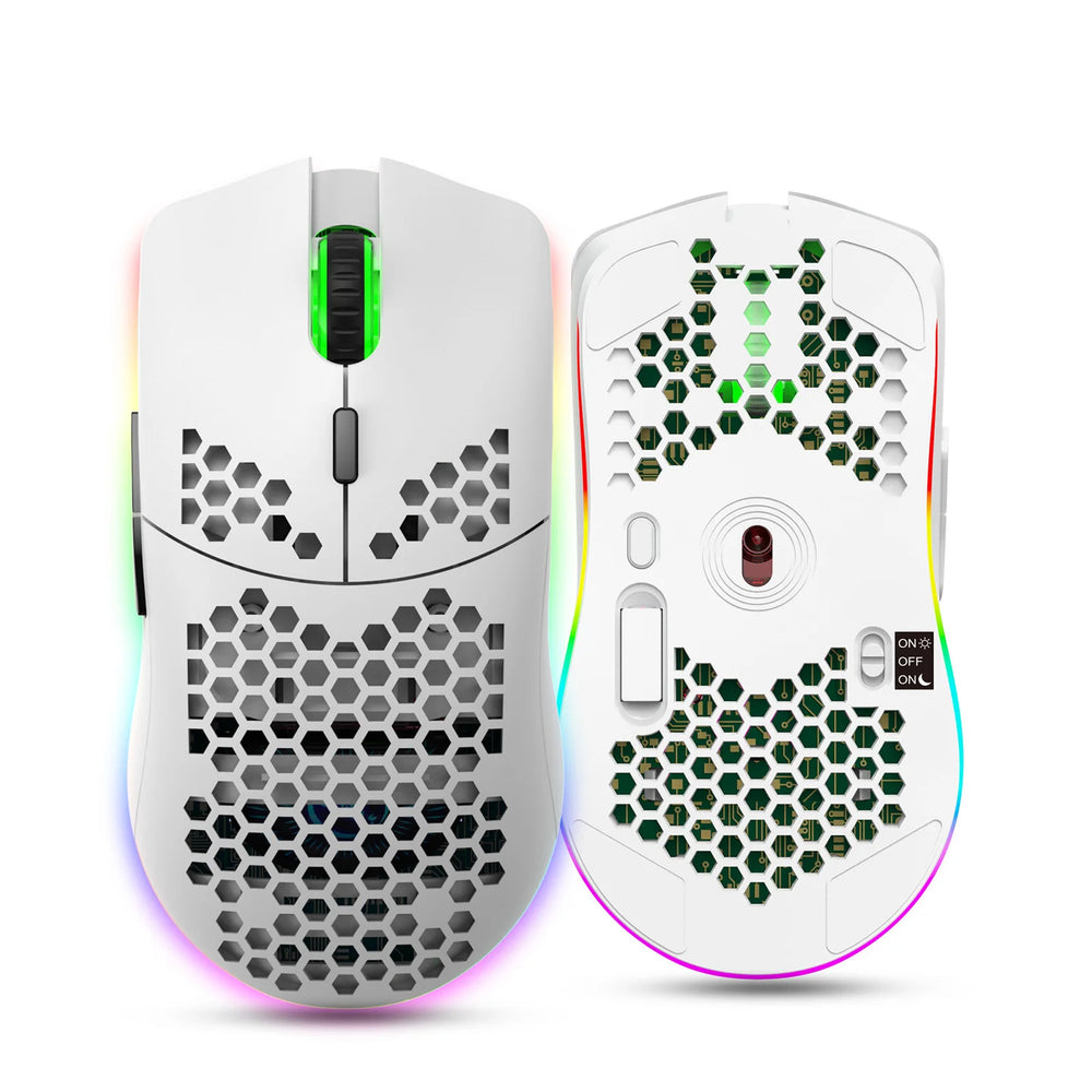 HXSJ T66 RGB 2.4G Wireless Gaming Mouse - 3600 DPI, 6 Buttons Rechargeable