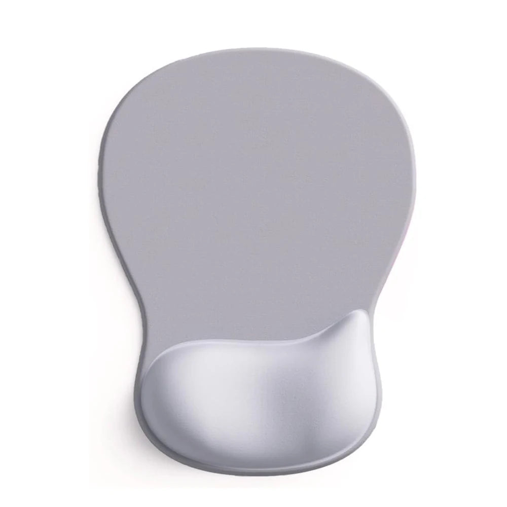 Gel Wrist Rest Ergonomic Mouse Pad - Non-Slip PU Base for Pain Relief
