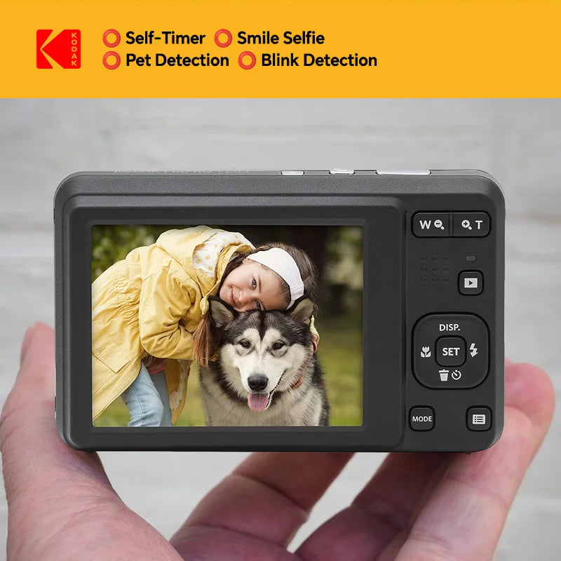 Kodak PIXPRO FZ55 16MP Compact Camera - 5X Zoom, 1080P & 32GB SD Kit