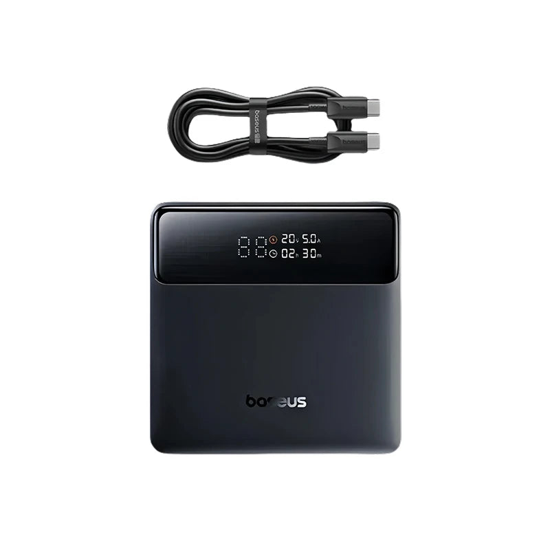 Baseus 100W PD Power Bank - 20000mAh, 4-Port Digital Display, Ultra-Slim
