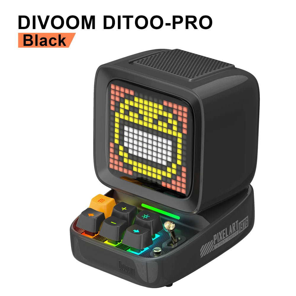 Divoom Ditoo-Pro Pixel Art Bluetooth Speaker - 5000mAh, DIY LED & Clock