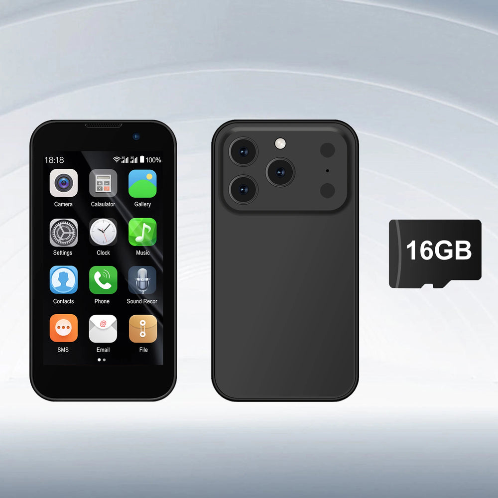 SERVO Mini 2026 Pocket Smartphone - 3.0" HD, 2GB/16GB, 3G, Android 9, GPS