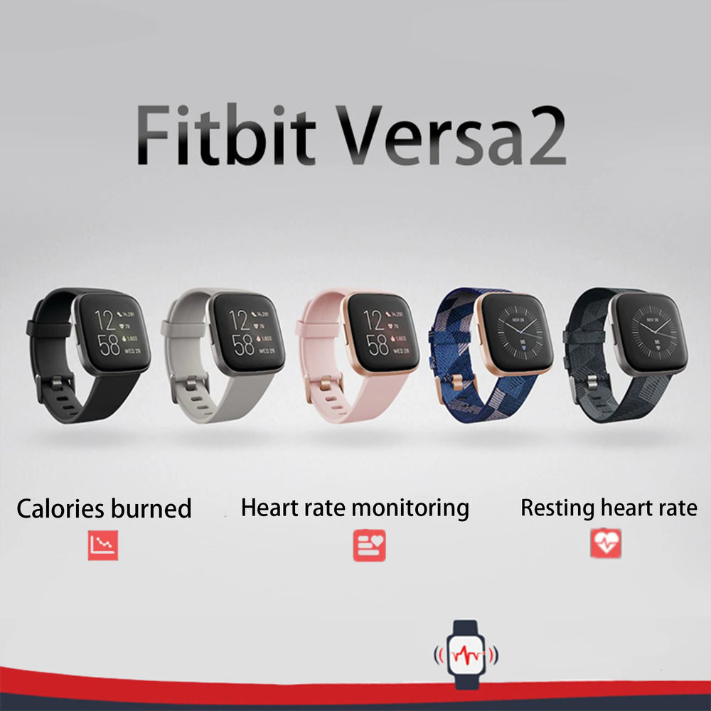 Fitbit Versa 2 Health Smartwatch - Alexa Built-In, Heart Rate & Swim Tracking